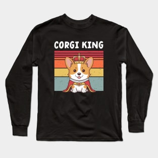 Corgi King Long Sleeve T-Shirt